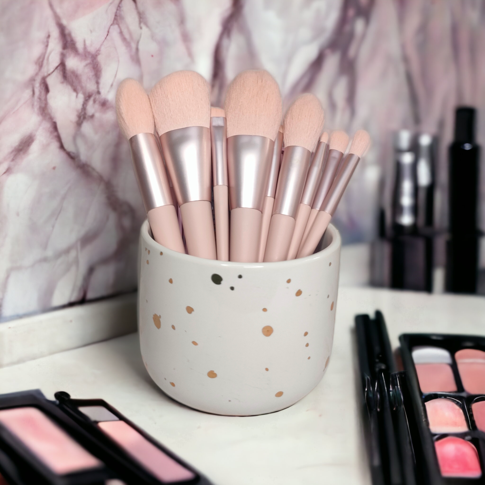 11 piece soft make up brush set