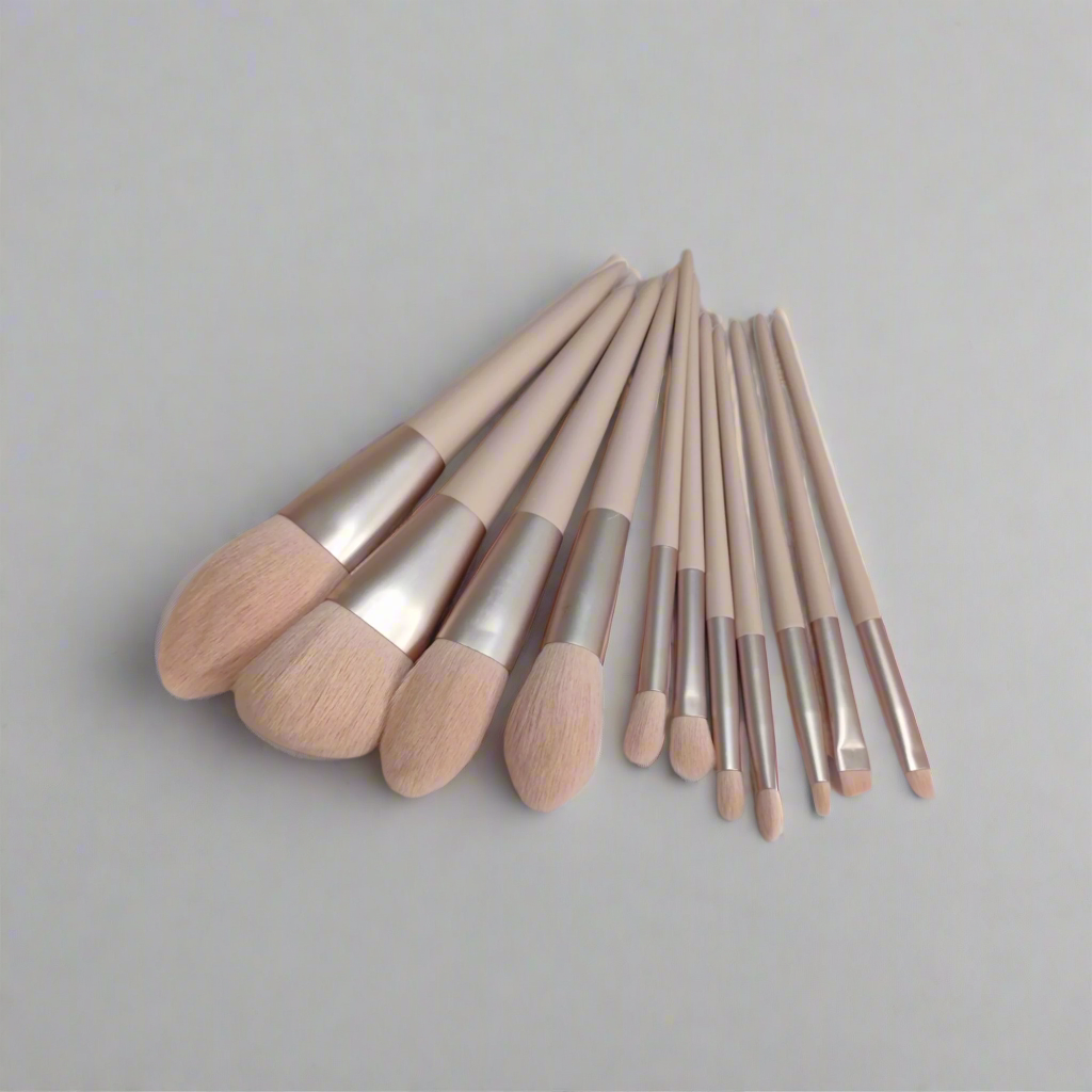 11 piece soft make up brush set